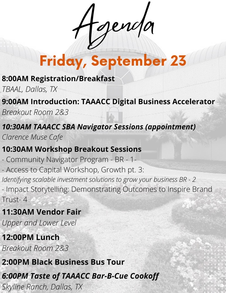 2022 TAAACC Annual Conference Program
