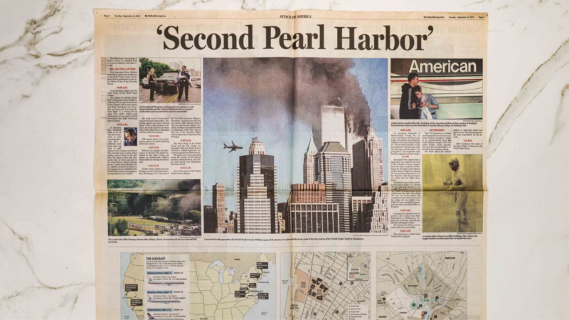 An inside spread of the Sept. 11, 2001, special edition
