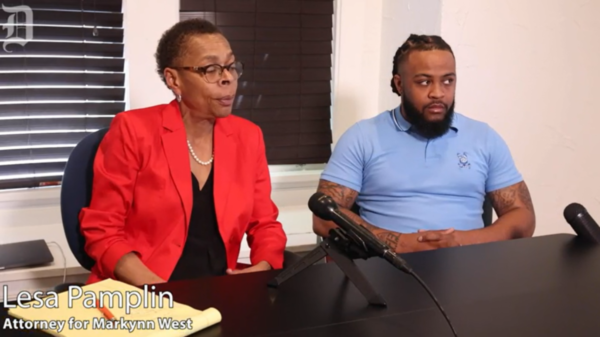 Markynn West and attorney Lesa Pamplin