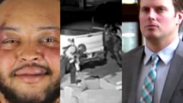 Jaleel Stallings’, left, was assaulted by former Minneapolis officer Justin Stetson, right. (Photos: Twitter)