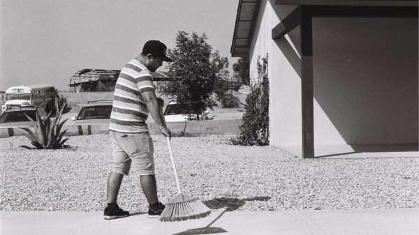 Sweep around your own front door before