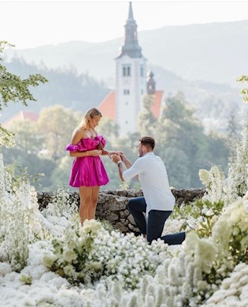 Luka Doncic Proposes to Girlfriend Anamaria Goltes