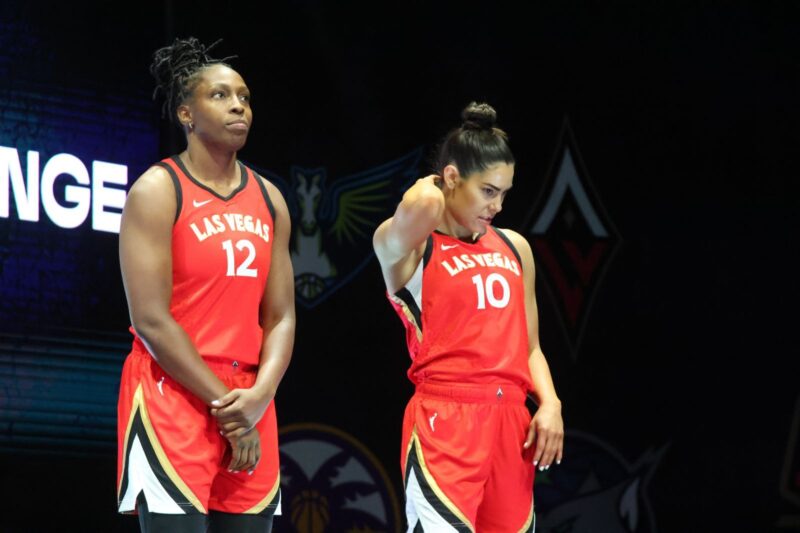 WNBA Skills Challenge Winners-Aces Teammates Chelsea Gray and Kelsey Plum