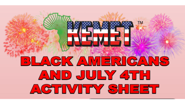 Black Americans and July 4th Activity Sheet